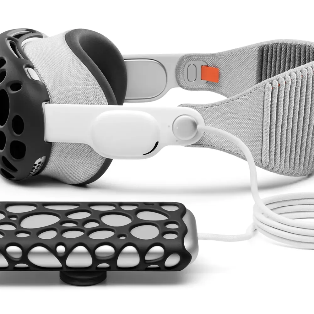 Close-up of the cover with embossed logo.